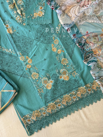 Floral Whisper Cotton Suit