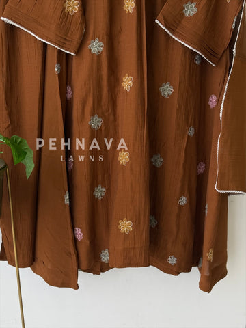 Floral Embroidered Imported Ensemble SN6113