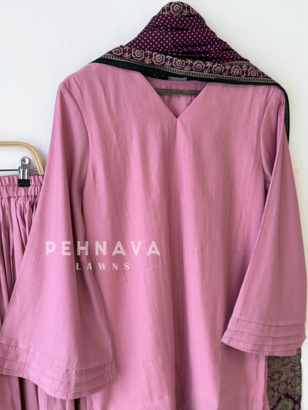 Farshi Shalwar Set with Printed Dupatta B269