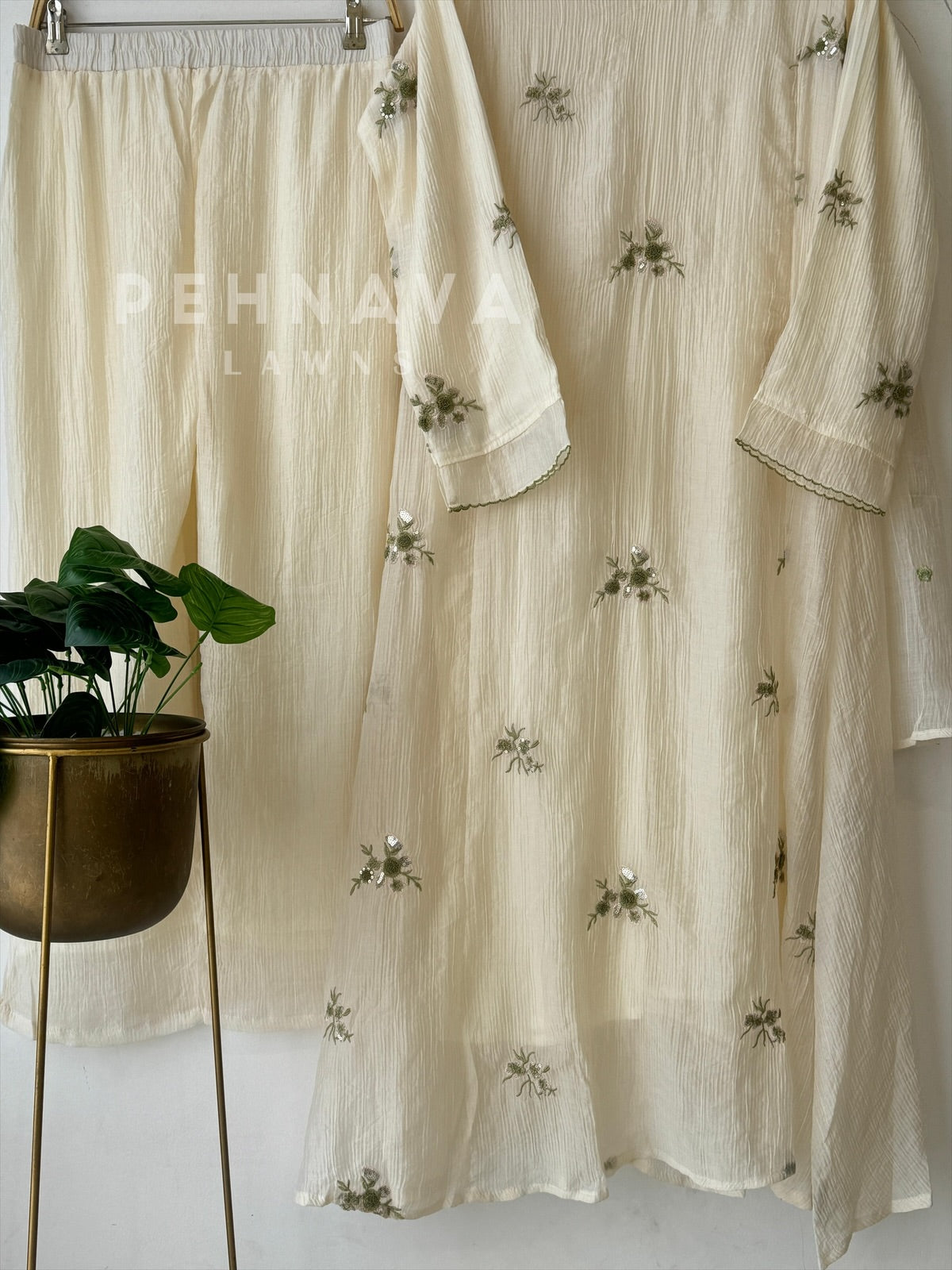 Imported Fabric A-line Suit - Pehnava Lawns