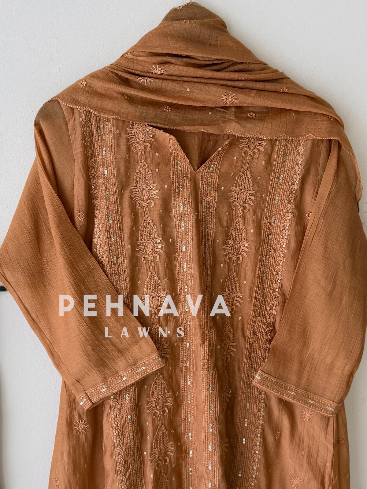 Embroidered Panel Imported Ensemble-13154