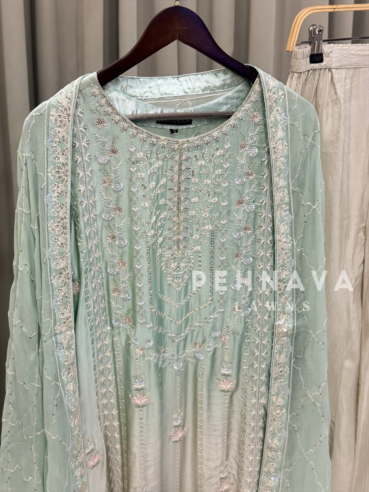 Imported Silk Embroidered Attire
