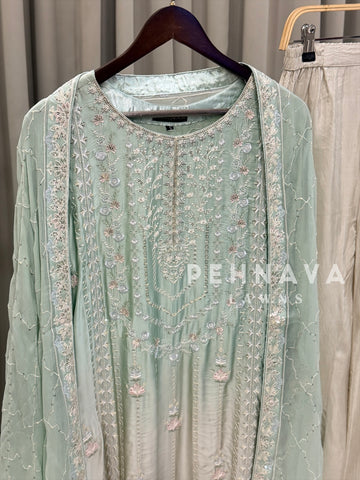 Imported Silk Embroidered Attire