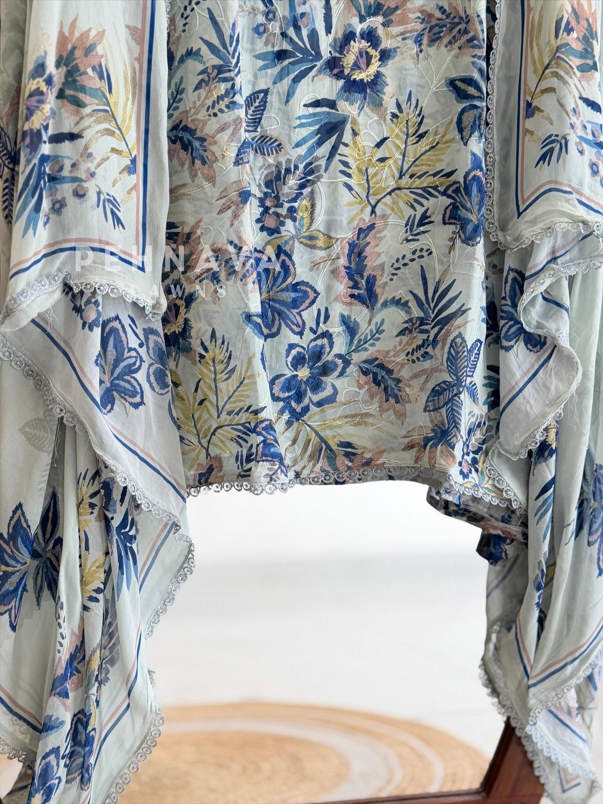 Floral Embroidered Unstitched Suit 4369