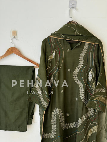 Classic Premium Chanderi Suit - Pehnava Lawns