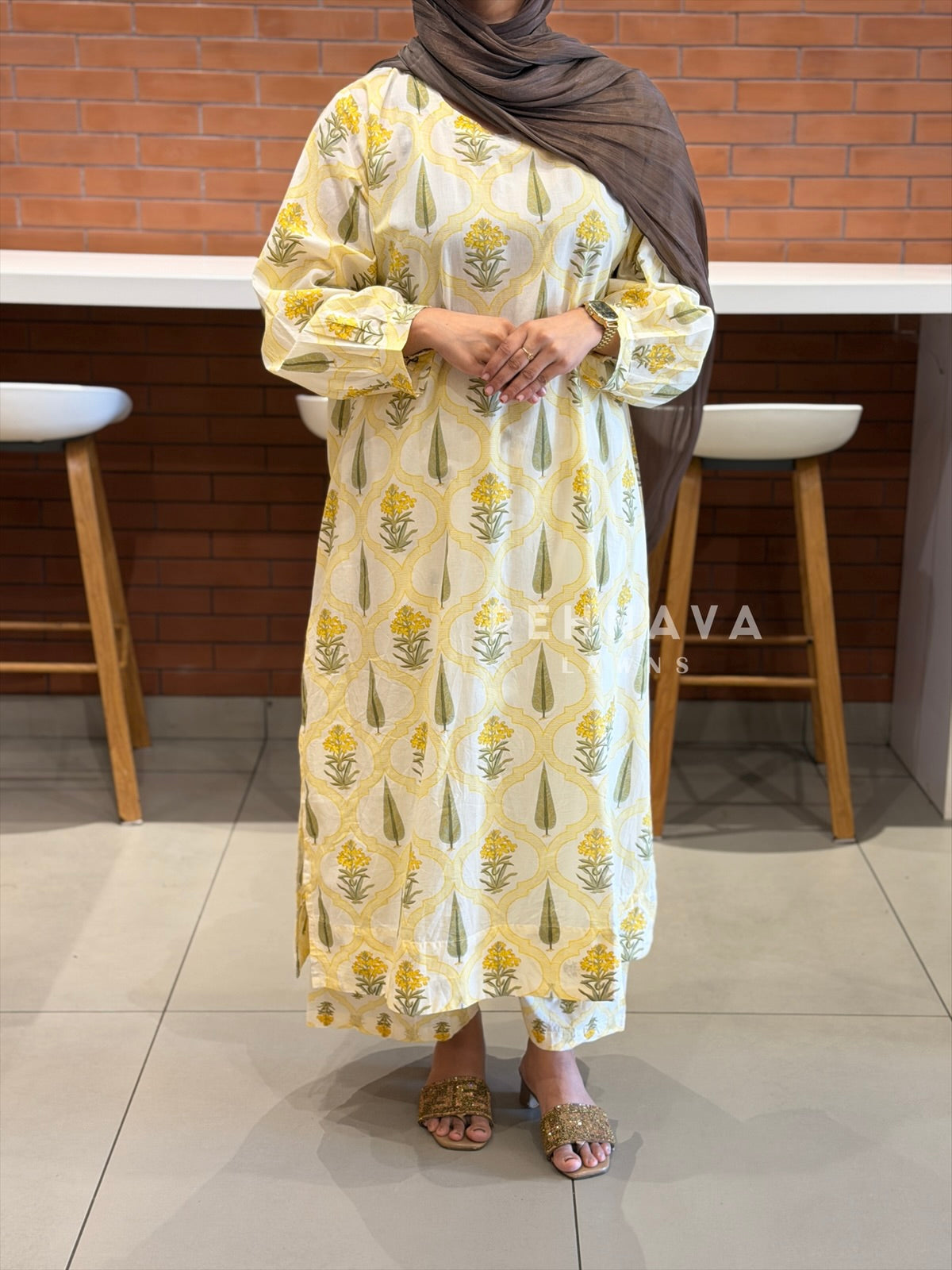 Daily Wear Cotton Printed Co-ord Set-SN 5293