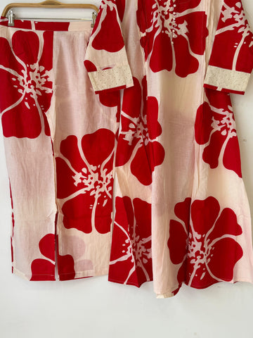 Pure cotton 2 peice co-od suit 9010