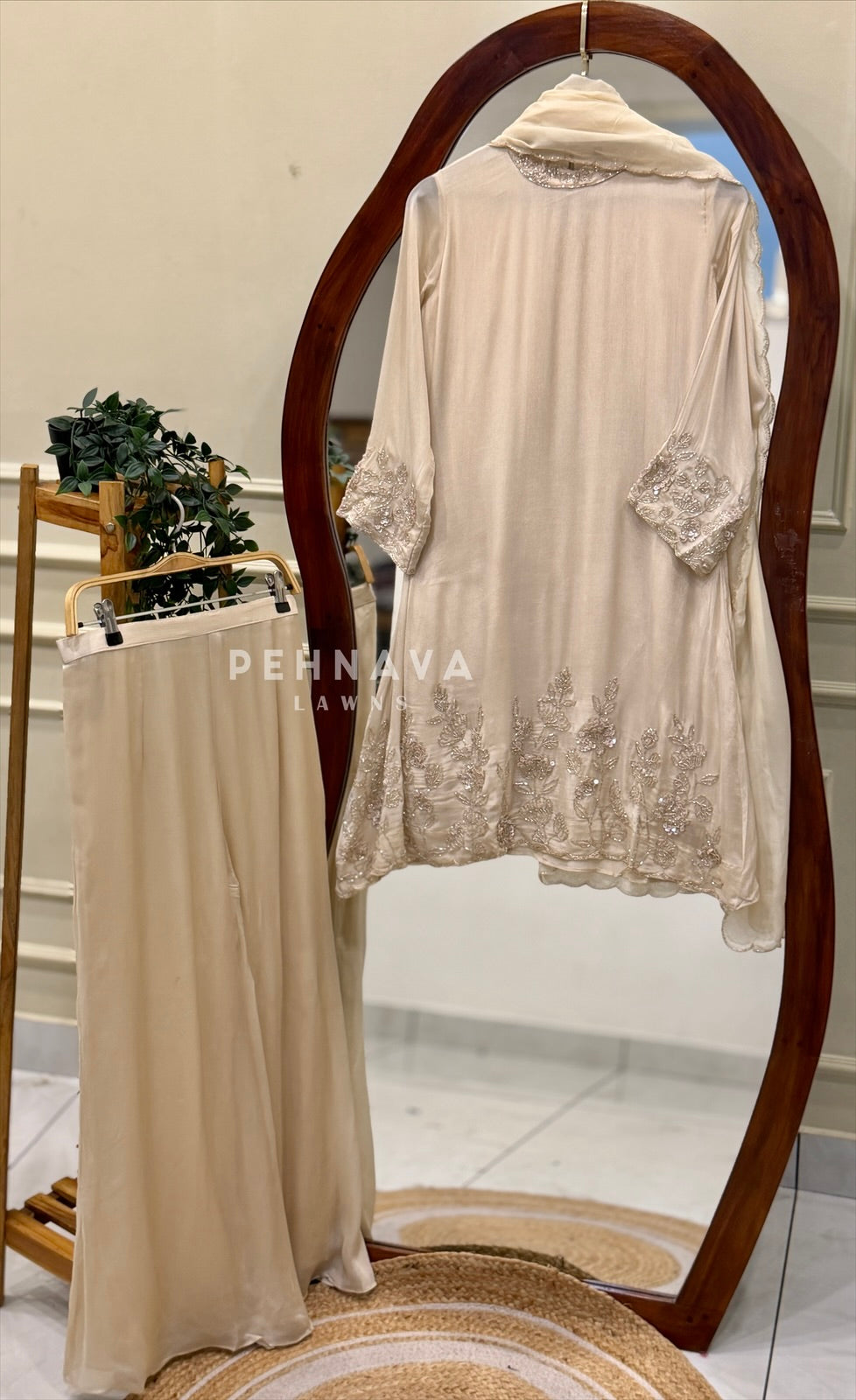Premium Handworked Chinnon Suit-18355