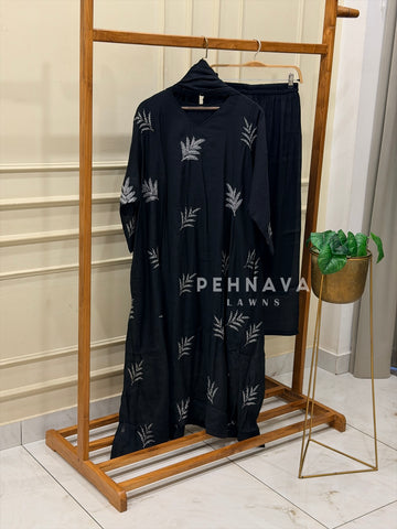 Embroidered Three Piece Suit Set 5058