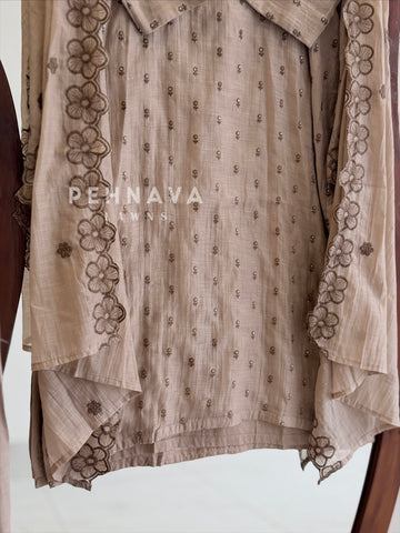 Floral Embroidered Suit Set 5520