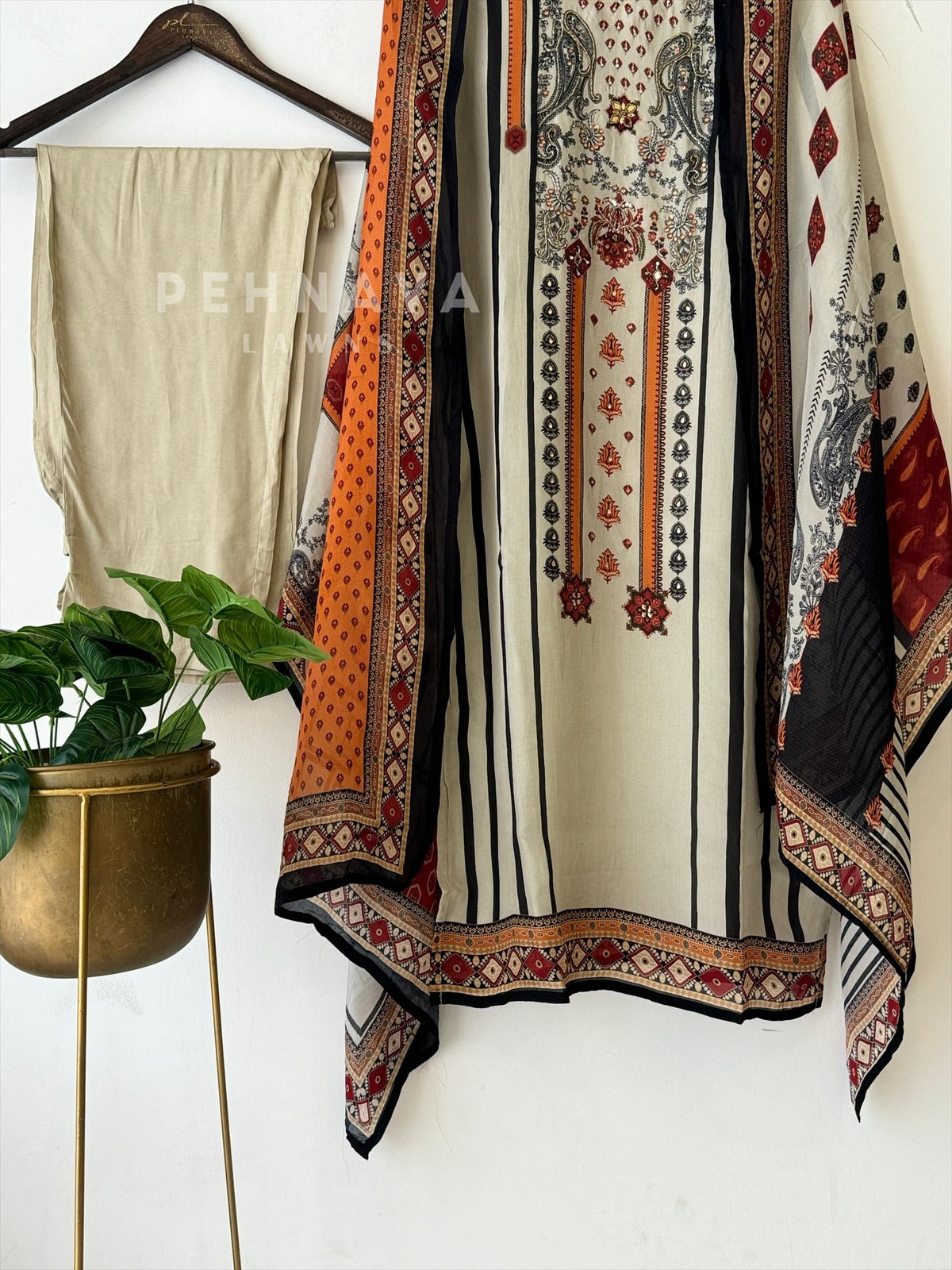 Premium Organza Muslin Suit Set 2240 ML3