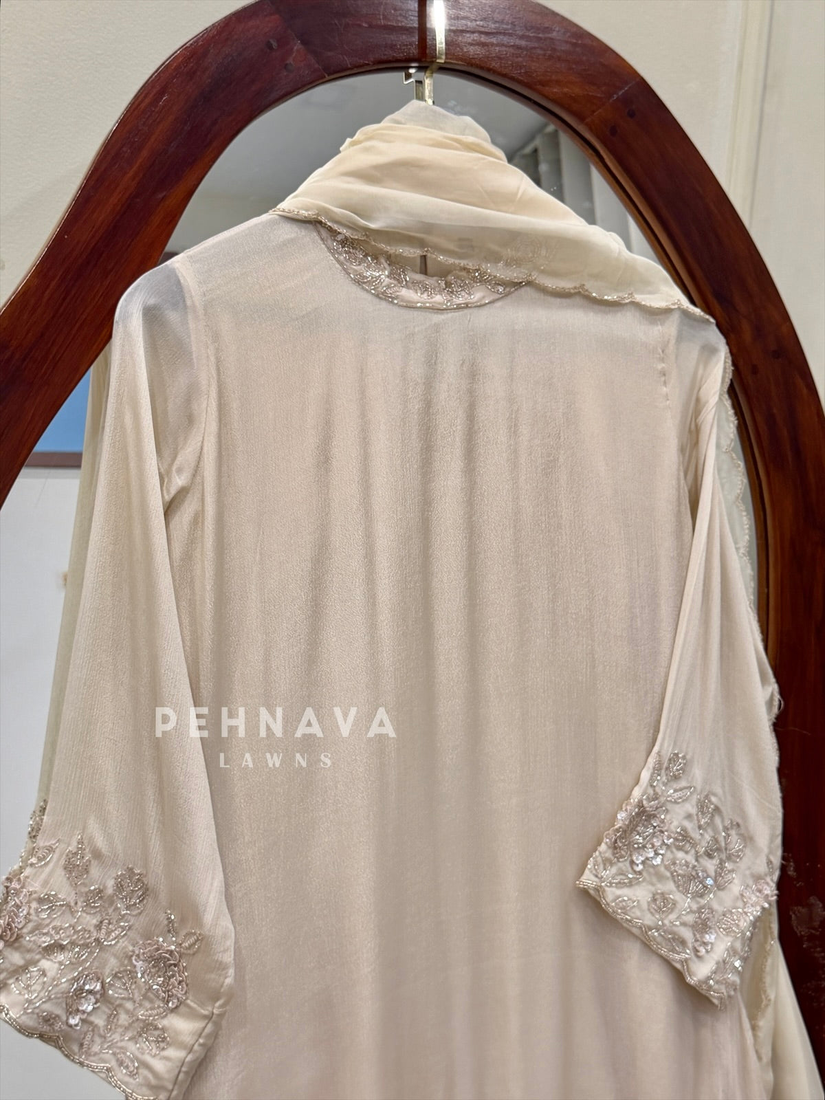 Premium Handworked Chinnon Suit-18355
