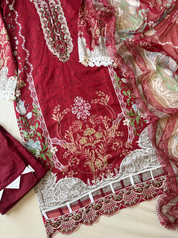 Signature Embroidered Lawn Suit-1357