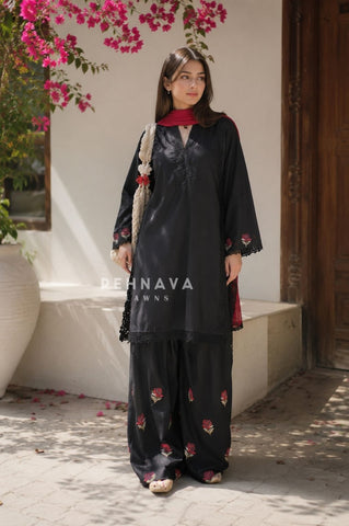 Floral Embroidered Farshi Salwar