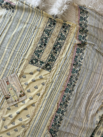 Rayon Embroidered Suit Ft. Delicate Lace Works