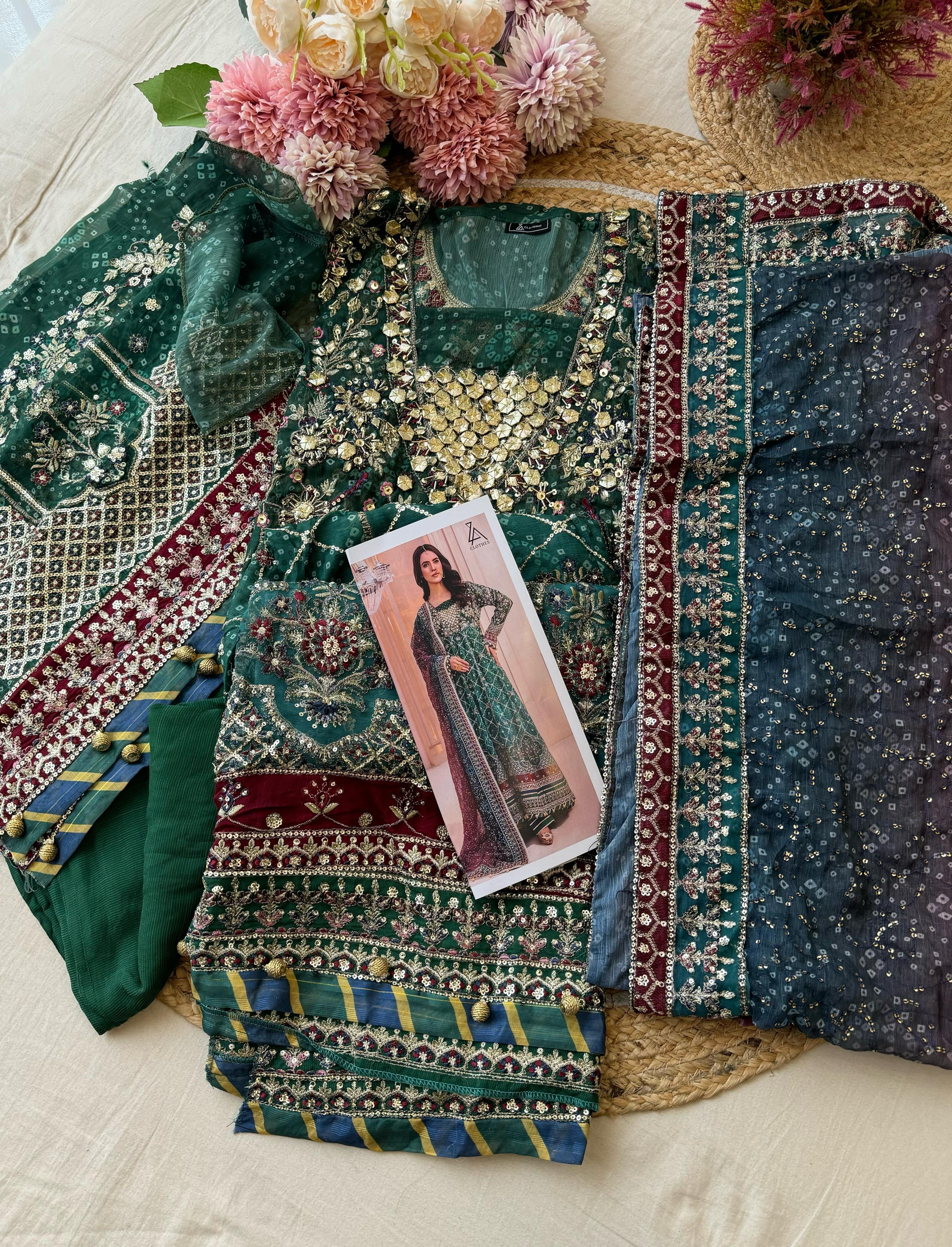 Semistitched Pure Chiffon Suit-7