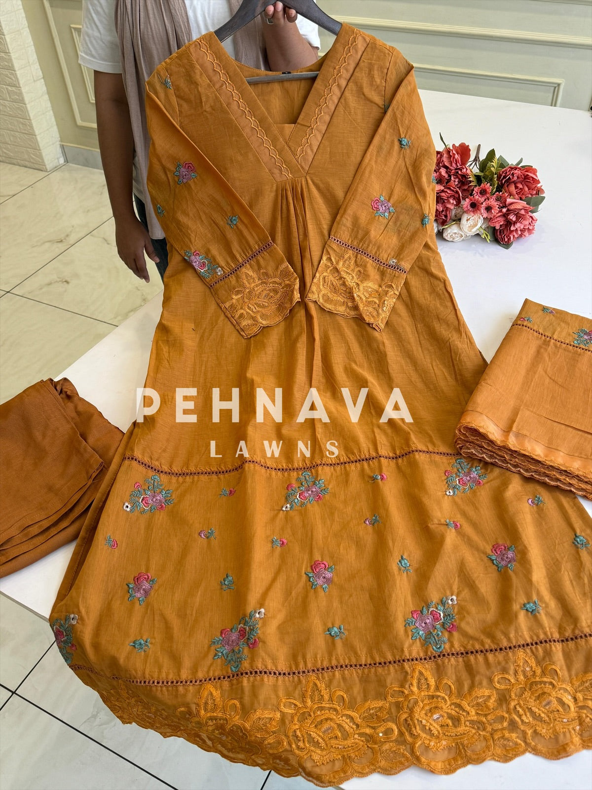 Premium Chanderi Festive Anarkali suit