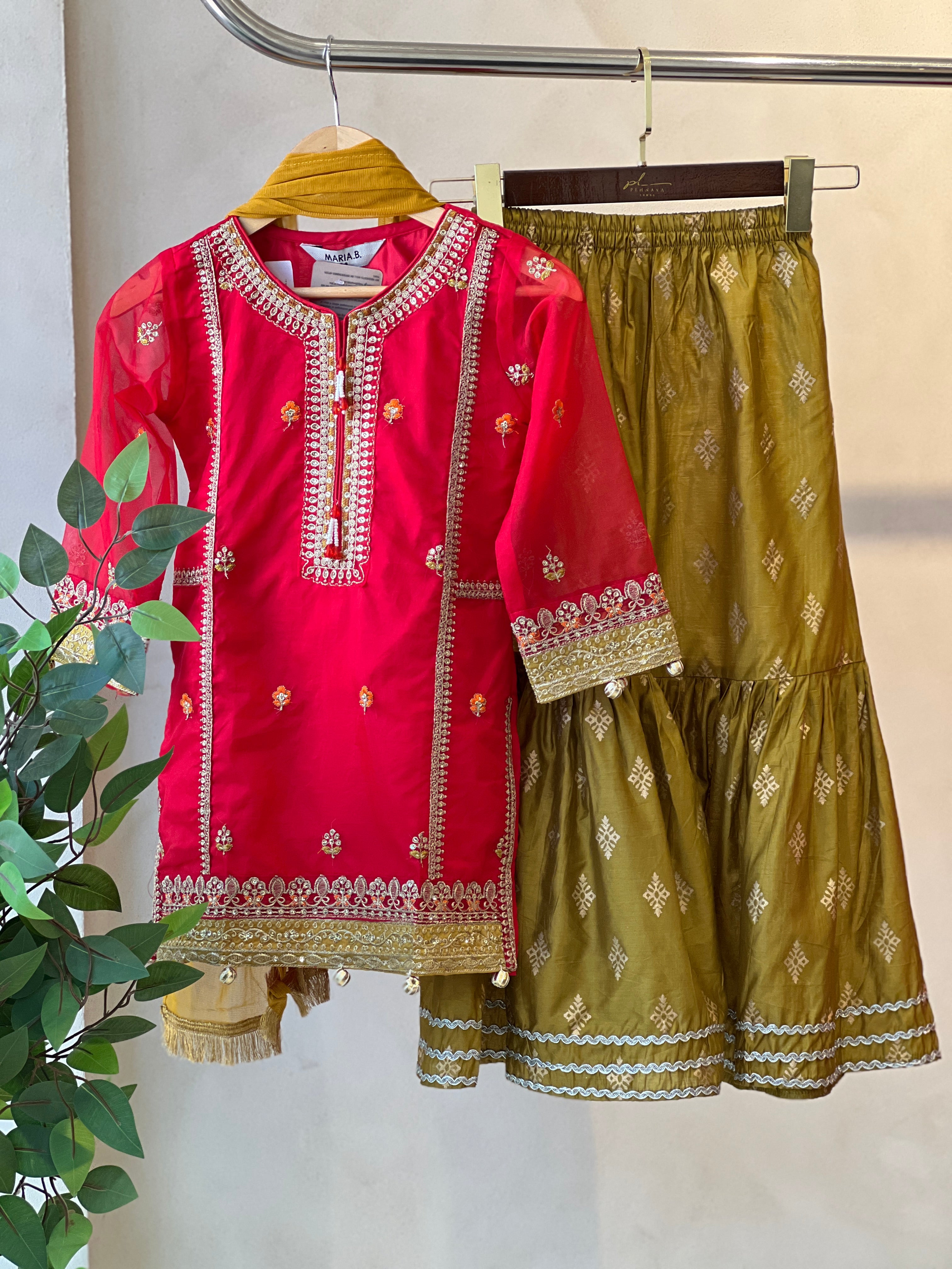 Kids party wear -ready to wear MKS-PF25-04 - Pehnava Lawns