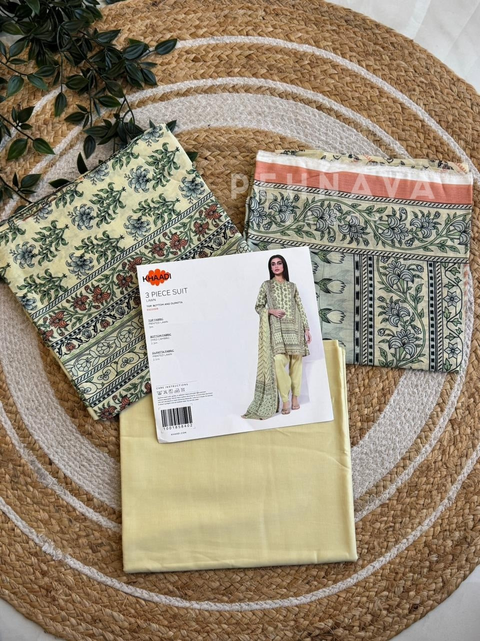 Premium Khaadi Printed Lawn Suit - Pehnava Lawns
