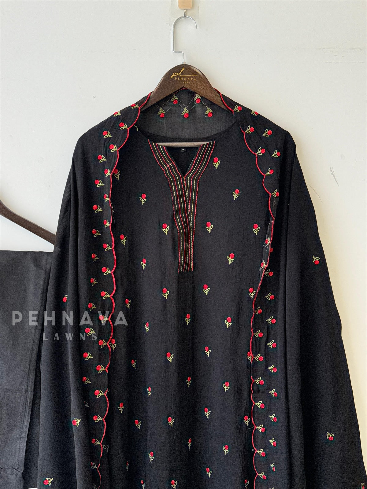 Floral Embroidered Suit set 12694