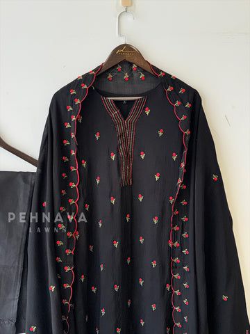 Floral Embroidered Suit set 12694