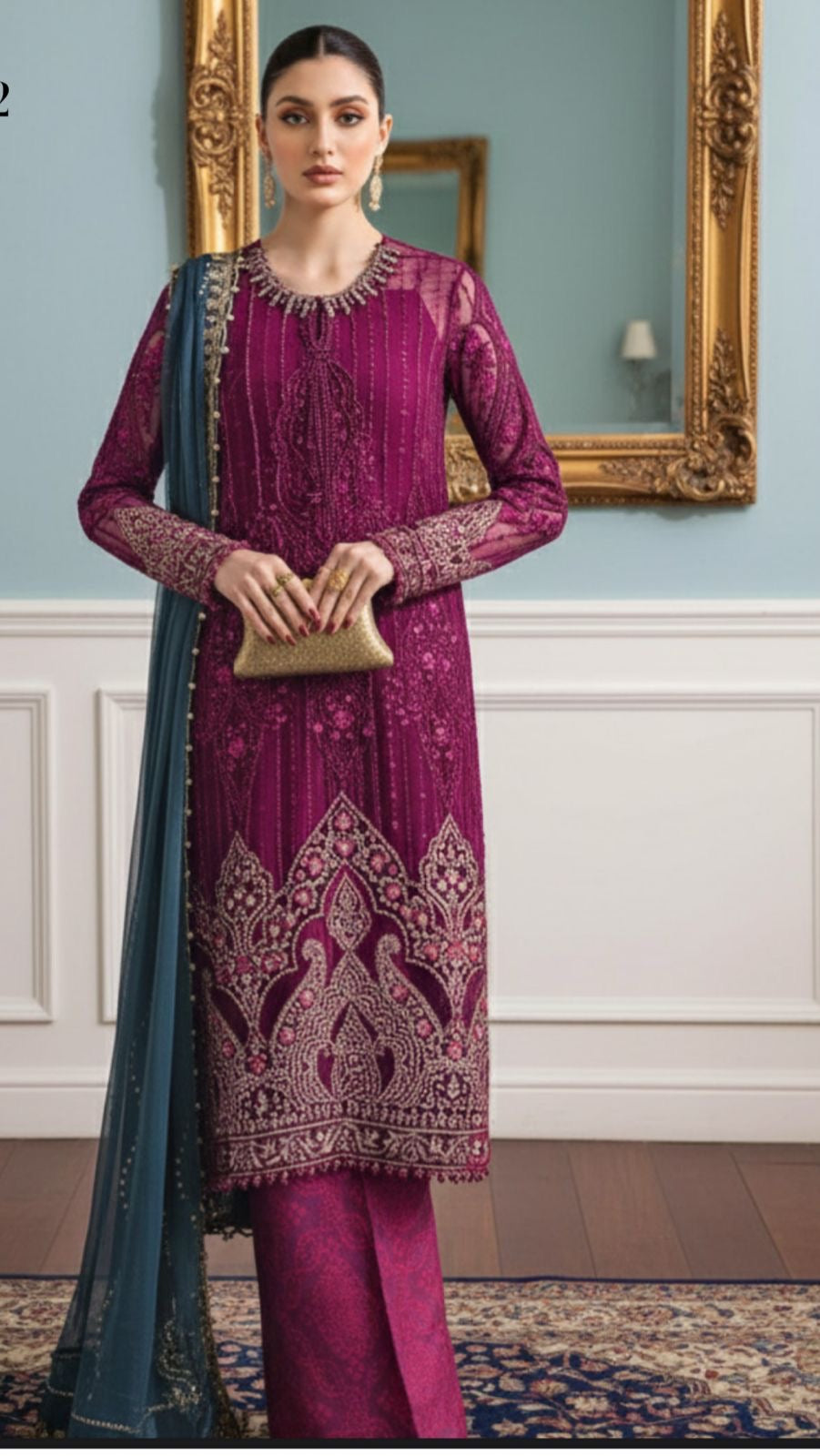 Ronak-e-Mehal Premium Semi stitched Suit-2