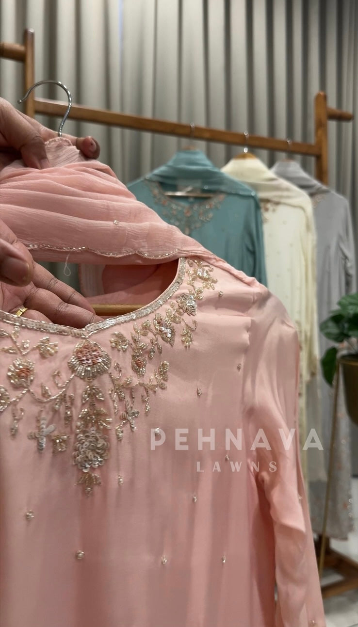 Luxe Handwork Ethnic Attire - Pehnava Lawns