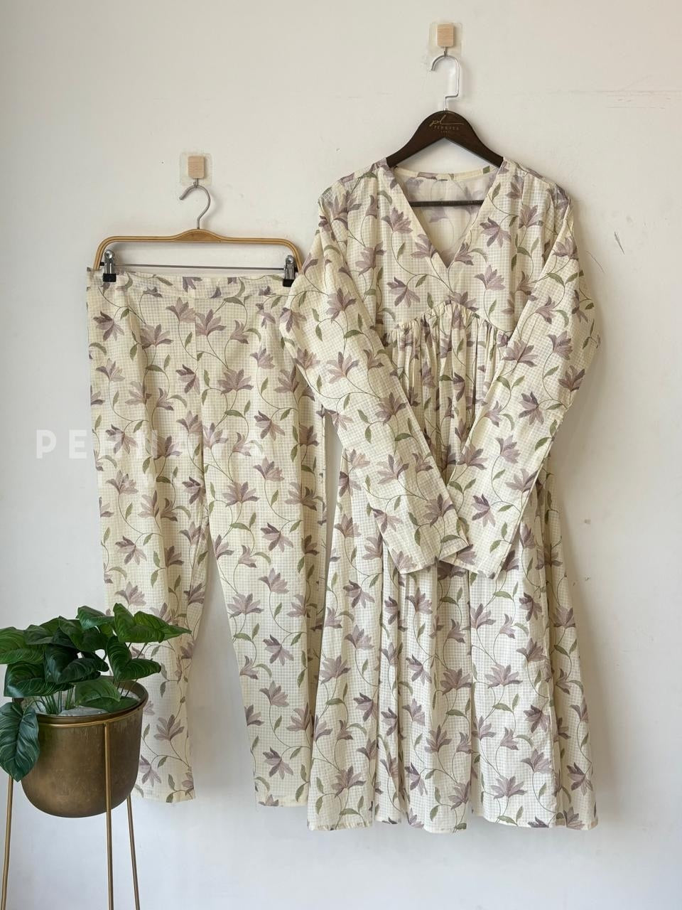 Floral Cotton  Attire - Pehnava Lawns