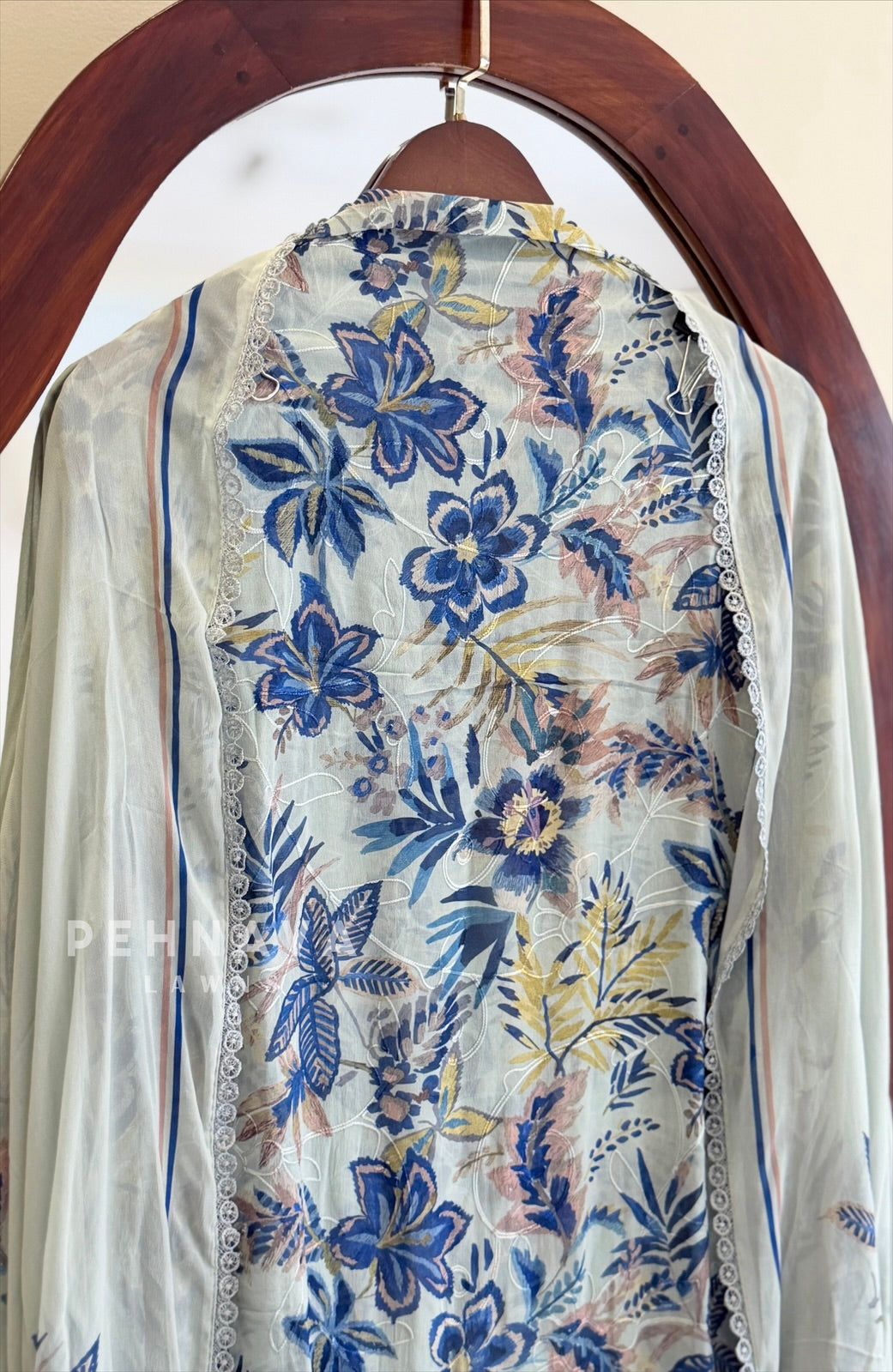 Floral Embroidered Unstitched Suit 4369