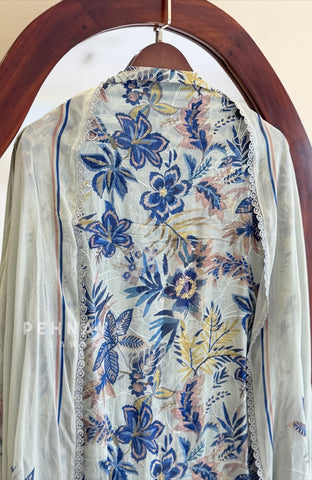 Floral Embroidered Unstitched Suit 4369