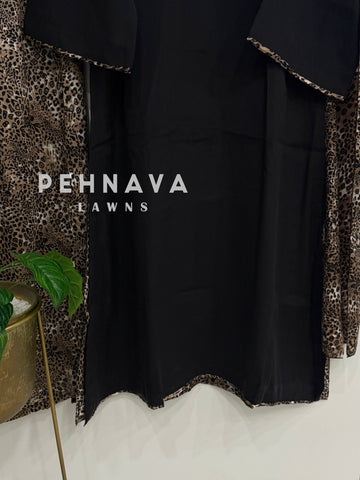 Minimal Animal Printed Three Piece Suit