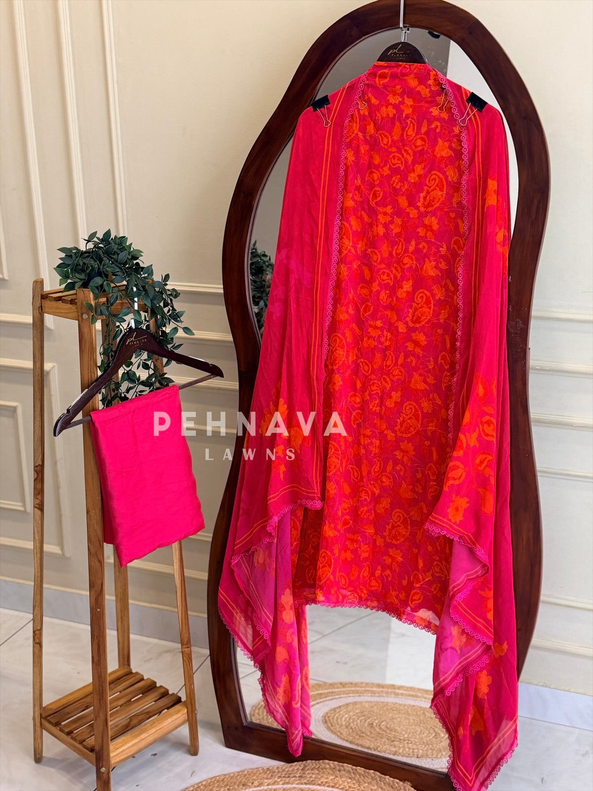 Floral Embroidered Unstitched Suit 4326