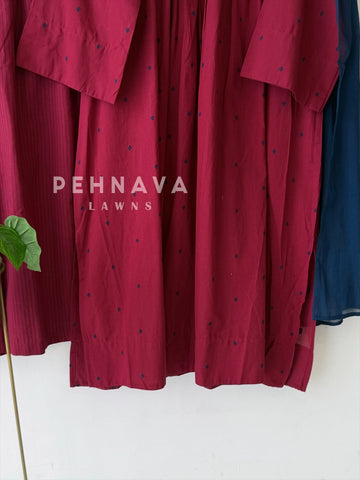 Daily Wear Cotton Pleated Suit Set-6172