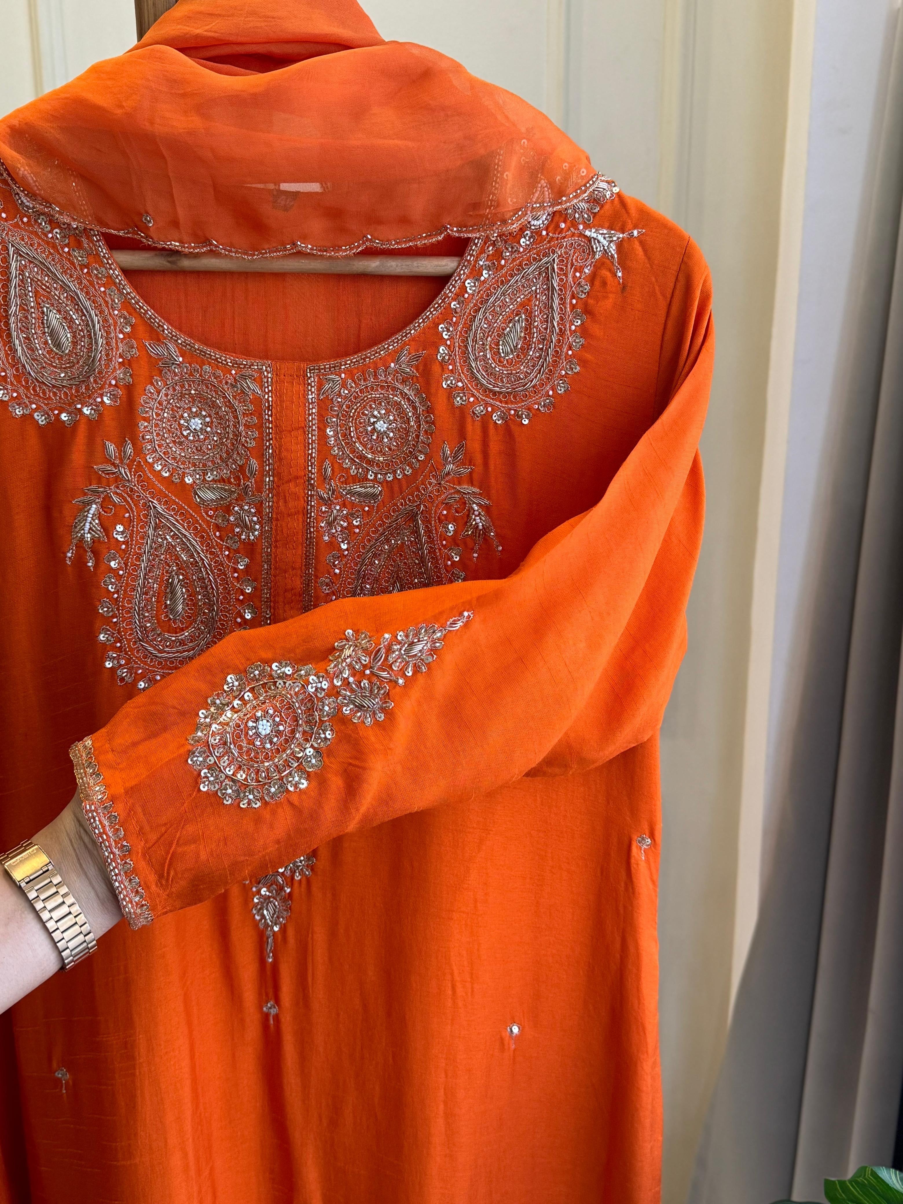 Premium Silk kurta With Handwork