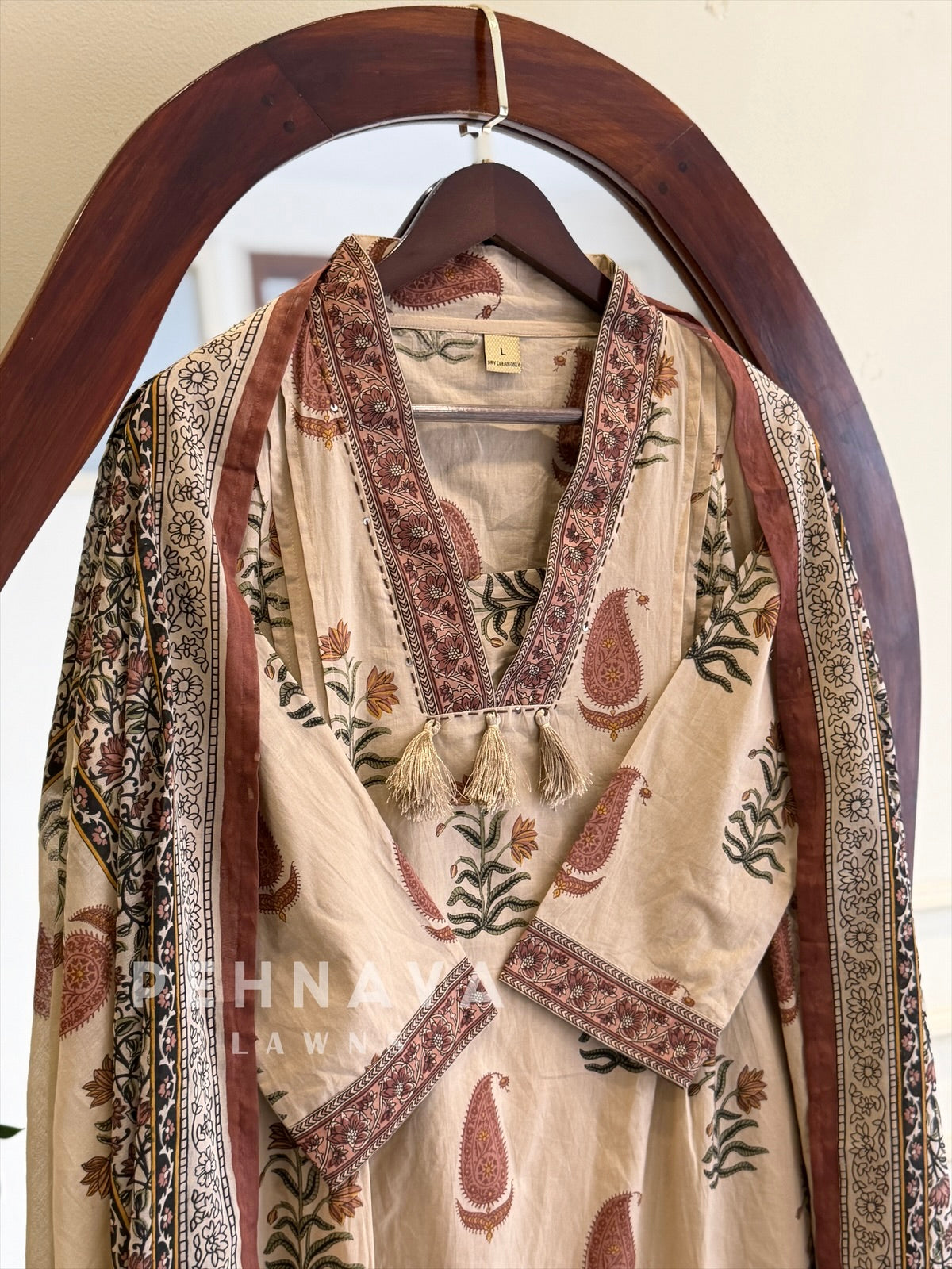 Paisley Printed Suit Set 12001-004