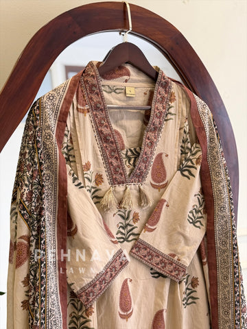 Paisley Printed Suit Set 12001-004