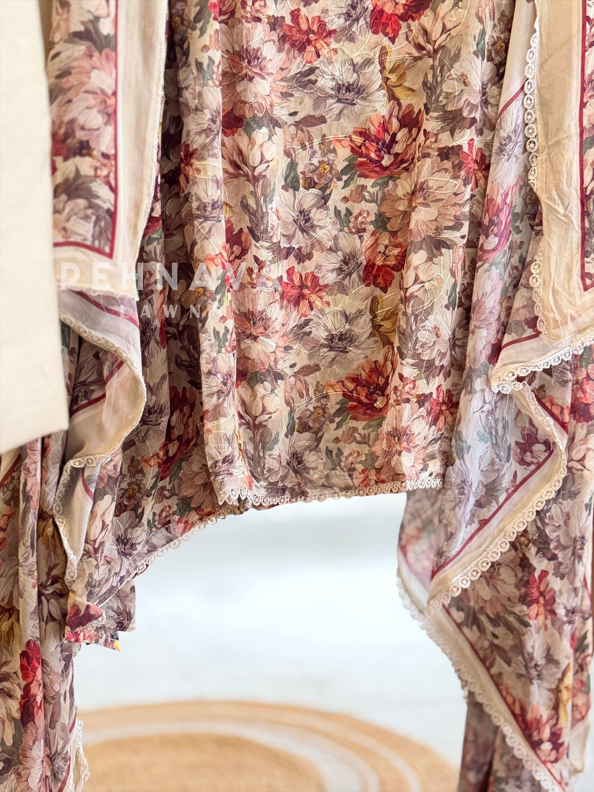 Floral Embroidered Unstitched Suit 4337(6-8 Days Dispatching Time)