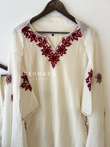 Embroidered Chanderi Suit
