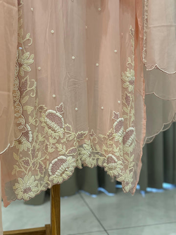 Premium Handworked Semi-Stitched Pakistani Suit - Pehnava Lawns