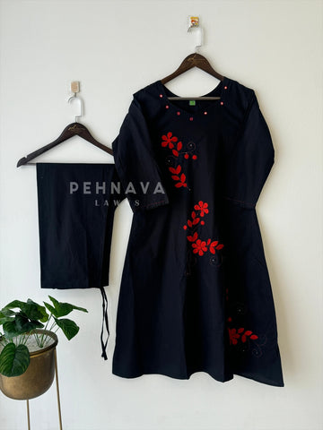 Cotton Applique Suit - Pehnava Lawns