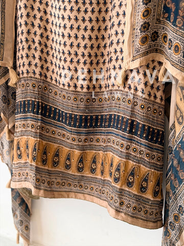 Ajrak Printed Unstitched Suit
