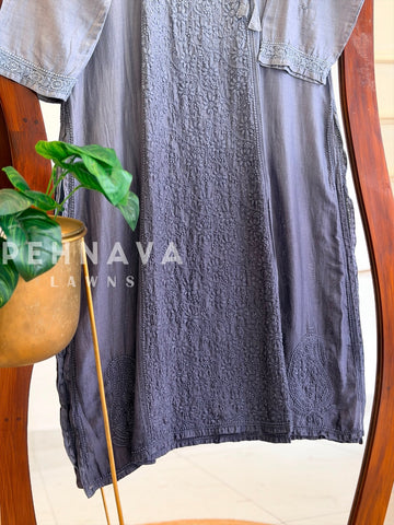 Multi-shade Chikankari Embroidered Ensemble