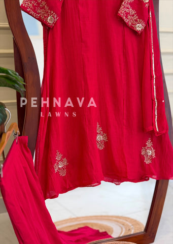 Chanderi Handworked Attire