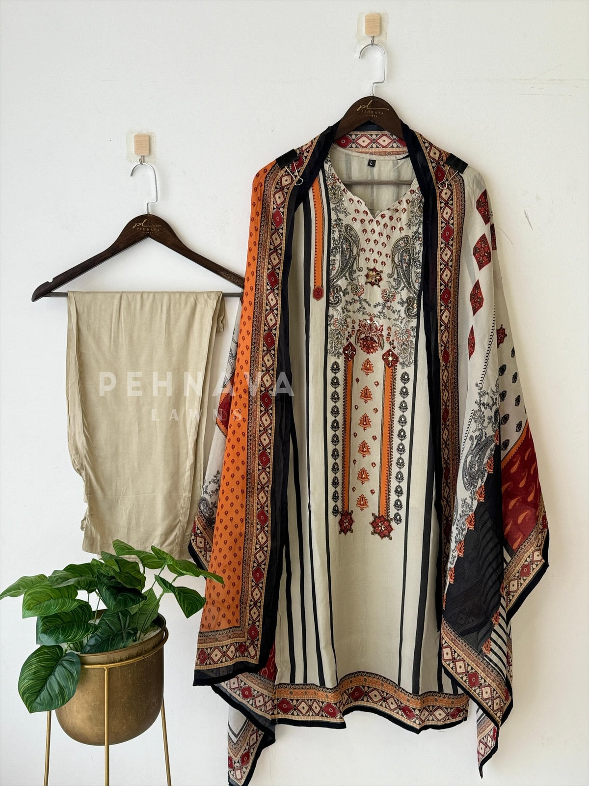 Premium Organza Muslin Suit Set 2240 ML3