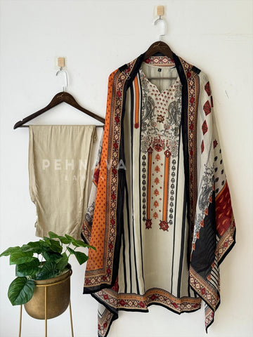 Premium Organza Muslin Suit Set 2240 ML3