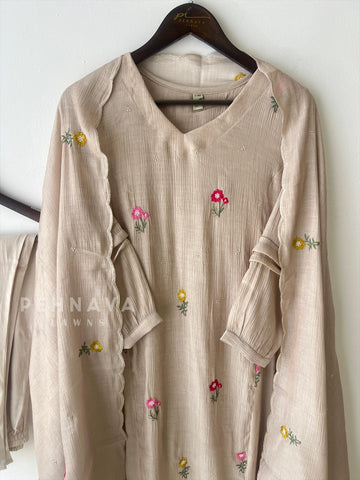 Floral Buti Embroidered Suit