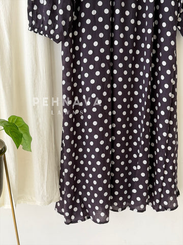 Polka Dot Printed Imported Suit 6176
