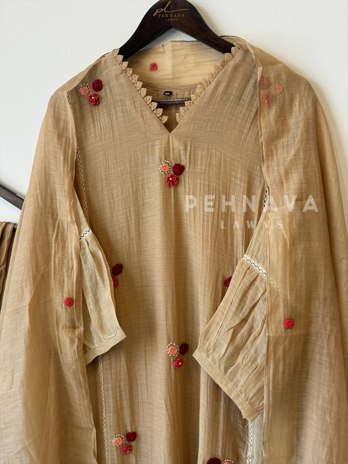 Floral Butti Chanderi Suit