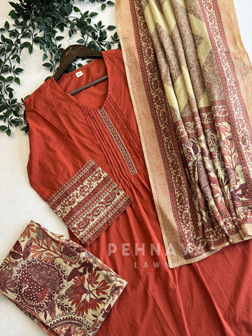 Pure Cotton Printed Suit Set - Pehnava Lawns
