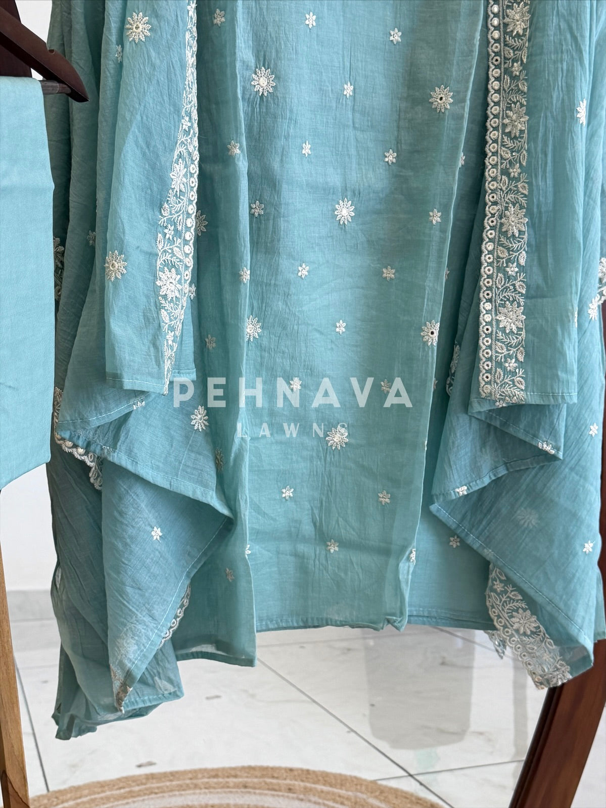 Embroidered Unstitched Suit-1007SK